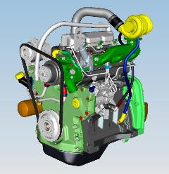 (图二)约翰迪尔发动机确保新型R40拥有持续不断的稳定动力